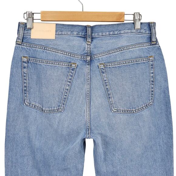 Everlane Women's Straight Leg Jeans - Light Blue - Picture 6 of 9